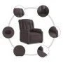 Sillón eléctrico reclinable elevable de tela marrón oscuro de , Sillones - Ref: Foro24-3205345, Precio: 357,89 €, Descuento: %
