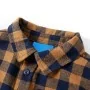 Camisa a cuadros infantil coñac y azul 128 by , Kids T-shirts - Ref: Foro24-12957, Price: 13,95 €, Discount: %