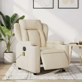 Sillón reclinable de masaje eléctrico tela color crema von , Sessel - Ref: Foro24-3204479, Preis: 312,82 €, Rabatt: %