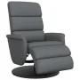 Sillón reclinable con reposapiés cuero sintético gris by , Armchairs - Ref: Foro24-356720, Price: 239,14 €, Discount: %