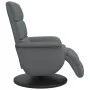Sillón reclinable con reposapiés cuero sintético gris by , Armchairs - Ref: Foro24-356720, Price: 239,14 €, Discount: %