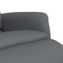 Sillón reclinable con reposapiés cuero sintético gris by , Armchairs - Ref: Foro24-356720, Price: 239,14 €, Discount: %