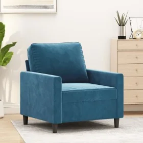 Sillón de terciopelo azul 60 cm von , Sofas - Ref: Foro24-359188, Preis: 165,21 €, Rabatt: %