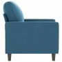 Sillón de terciopelo azul 60 cm by , Sofas - Ref: Foro24-359188, Price: 168,73 €, Discount: %