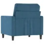 Sillón de terciopelo azul 60 cm by , Sofas - Ref: Foro24-359188, Price: 168,73 €, Discount: %
