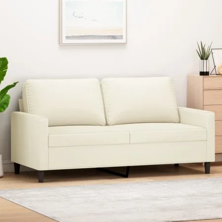 Sofá de 2 plazas terciopelo color crema 140 cm by , Sofas - Ref: Foro24-359207, Price: 245,86 €, Discount: %