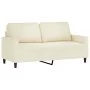 Sofá de 2 plazas terciopelo color crema 140 cm by , Sofas - Ref: Foro24-359207, Price: 245,86 €, Discount: %