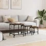 Mesas de centro apilables 3 pzas madera ingeniería roble marrón by , Coffee table - Ref: Foro24-838937, Price: 49,44 €, Disco...
