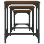 Mesas de centro apilables 3 pzas madera ingeniería roble marrón by , Coffee table - Ref: Foro24-838937, Price: 49,44 €, Disco...
