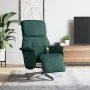 Sillón reclinable de masaje con reposapiés tela verde oscuro de , Sillones - Ref: Foro24-356673, Precio: 200,62 €, Descuento: %