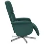 Sillón reclinable de masaje con reposapiés tela verde oscuro de , Sillones - Ref: Foro24-356673, Precio: 200,62 €, Descuento: %