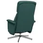 Sillón reclinable de masaje con reposapiés tela verde oscuro de , Sillones - Ref: Foro24-356673, Precio: 200,62 €, Descuento: %