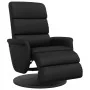 Sillón reclinable con reposapiés cuero sintético negro de , Sillones - Ref: Foro24-356717, Precio: 239,14 €, Descuento: %