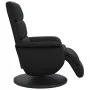 Sillón reclinable con reposapiés cuero sintético negro de , Sillones - Ref: Foro24-356717, Precio: 239,14 €, Descuento: %