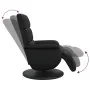 Sillón reclinable con reposapiés cuero sintético negro de , Sillones - Ref: Foro24-356717, Precio: 239,14 €, Descuento: %