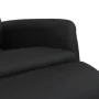 Sillón reclinable con reposapiés cuero sintético negro de , Sillones - Ref: Foro24-356717, Precio: 239,14 €, Descuento: %