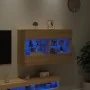 Mueble TV de pared con luces LED roble Sonoma 98,5x30x60,5 cm von , TV-Möbel - Ref: Foro24-837108, Preis: 105,32 €, Rabatt: %