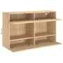 Mueble TV de pared con luces LED roble Sonoma 98,5x30x60,5 cm von , TV-Möbel - Ref: Foro24-837108, Preis: 105,32 €, Rabatt: %