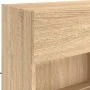 Mueble TV de pared con luces LED roble Sonoma 98,5x30x60,5 cm von , TV-Möbel - Ref: Foro24-837108, Preis: 105,32 €, Rabatt: %