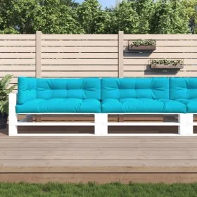 Cojines para asiento de palets 5 piezas tela turquesa von , Kissen für Stühle und Sofas - Ref: Foro24-3217143, Preis: 150,71 ...