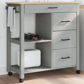 Carrito de cocina MONZA madera maciza de pino 84x40x90 cm von , Küchen- und Speisewagen - Ref: Foro24-376116, Preis: 204,91 €...