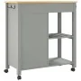 Carrito de cocina MONZA madera maciza de pino 84x40x90 cm by , Kitchen and dining carts - Ref: Foro24-376116, Price: 204,91 €...