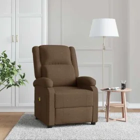 Sillón de masaje eléctrico tela marrón de , Sillones de masaje eléctricos - Ref: Foro24-348449, Precio: 219,43 €, Descuento: %