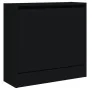 Zapatero de madera de ingeniería negro 60x21x57 cm by , Shoe racks and shoe organizers - Ref: Foro24-839883, Price: 47,13 €, ...