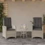 Sillones reclinables de jardín con cojines gris 2 uds ratán PE von , Gartenstühle - Ref: Foro24-365174, Preis: 266,44 €, Raba...