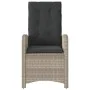 Sillones reclinables de jardín con cojines gris 2 uds ratán PE von , Gartenstühle - Ref: Foro24-365174, Preis: 266,44 €, Raba...