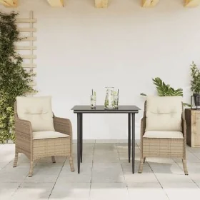 Set comedor de jardín 3 pzas con cojines ratán sintético beige von , Gartensets - Ref: Foro24-3211962, Preis: 327,31 €, Rabat...
