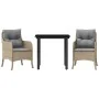 Set comedor de jardín 3 pzas con cojines ratán sintético beige von , Gartensets - Ref: Foro24-3211983, Preis: 287,01 €, Rabat...