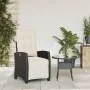 Sillón reclinable de jardín con reposapiés ratán PE negro von , Gartenstühle - Ref: Foro24-365232, Preis: 135,60 €, Rabatt: %