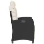 Sillón reclinable de jardín con reposapiés ratán PE negro von , Gartenstühle - Ref: Foro24-365232, Preis: 135,60 €, Rabatt: %