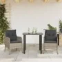 Set comedor de jardín 3 pzas cojines ratán sintético gris claro von , Gartensets - Ref: Foro24-3211997, Preis: 272,66 €, Raba...