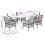 Set comedor de jardín 7 pzas con cojines ratán sintético beige by , Garden sets - Ref: Foro24-3212149, Price: 884,74 €, Disco...