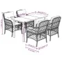 Set de muebles jardín 5 pzas con cojines ratán sintético negro by , Garden sets - Ref: Foro24-3212091, Price: 523,97 €, Disco...