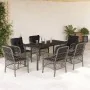 Set comedor jardín 7 pzas y cojines ratán sintético gris de , Conjuntos de jardín - Ref: Foro24-3212135, Precio: 688,18 €, De...