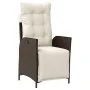 Set comedor de jardín 5 piezas y cojines ratán sintético marrón von , Gartensets - Ref: Foro24-3213408, Preis: 672,89 €, Raba...