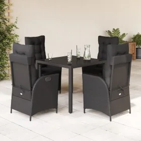 Set de muebles jardín 5 pzas con cojines ratán sintético negro von , Gartensets - Ref: Foro24-3213069, Preis: 614,20 €, Rabat...