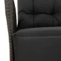 Set de muebles jardín 5 pzas con cojines ratán sintético negro de , Conjuntos de jardín - Ref: Foro24-3213069, Precio: 626,73...