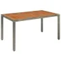 Set comedor jardín 7 pzas y cojines ratán sintético gris by , Garden sets - Ref: Foro24-3213347, Price: 1,00 €, Discount: %