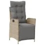 Sillón reclinable jardín reposapiés 2 uds ratán PE beige mezcla von , Gartenstühle - Ref: Foro24-365293, Preis: 280,47 €, Rab...