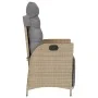 Sillón reclinable jardín reposapiés 2 uds ratán PE beige mezcla von , Gartenstühle - Ref: Foro24-365293, Preis: 280,47 €, Rab...