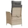 Sillón reclinable jardín reposapiés 2 uds ratán PE beige mezcla von , Gartenstühle - Ref: Foro24-365293, Preis: 280,47 €, Rab...