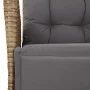 Sillón reclinable jardín reposapiés 2 uds ratán PE beige mezcla von , Gartenstühle - Ref: Foro24-365293, Preis: 280,47 €, Rab...