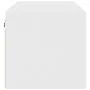 Mueble de pared con puertas de vidrio blanco 102x37x35 cm by , Lockers and storage cabinets - Ref: Foro24-836511, Price: 87,2...