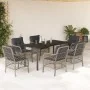 Set comedor jardín 7 pzas y cojines ratán sintético gris claro von , Gartensets - Ref: Foro24-3212177, Preis: 718,96 €, Rabat...