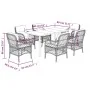Set comedor jardín 7 pzas y cojines ratán sintético gris claro von , Gartensets - Ref: Foro24-3212177, Preis: 718,96 €, Rabat...