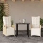 Set comedor de jardín 3 pzas con cojines ratán sintético beige von , Gartensets - Ref: Foro24-3213441, Preis: 394,84 €, Rabat...